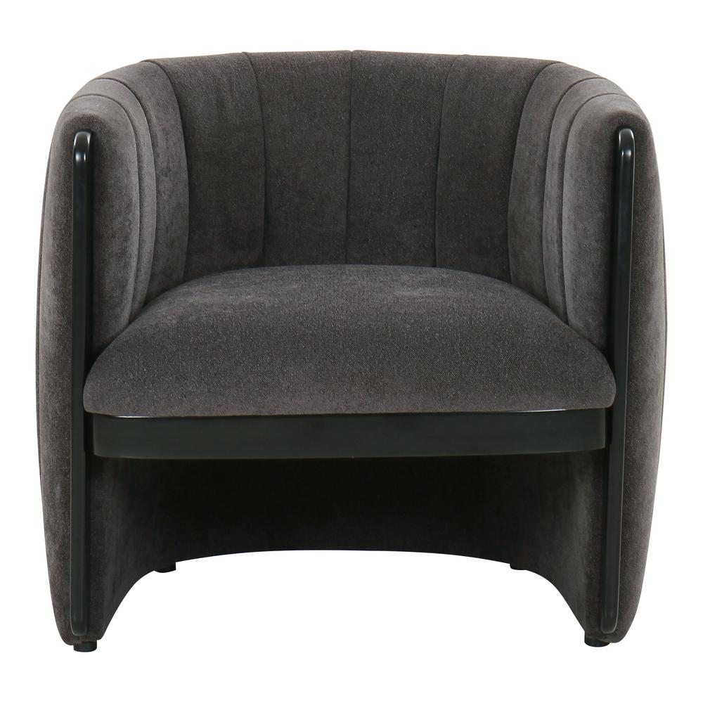 Francis Accent Chair Grey - Exquisite Channel Detailing | Soft Textured Fabric