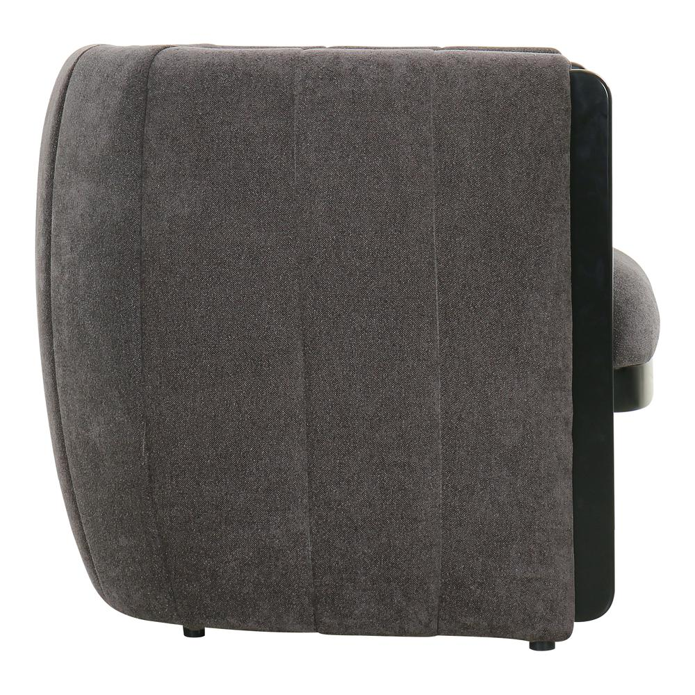 Francis Accent Chair Grey - Exquisite Channel Detailing | Soft Textured Fabric