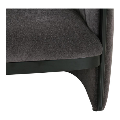 Francis Accent Chair Grey - Exquisite Channel Detailing | Soft Textured Fabric