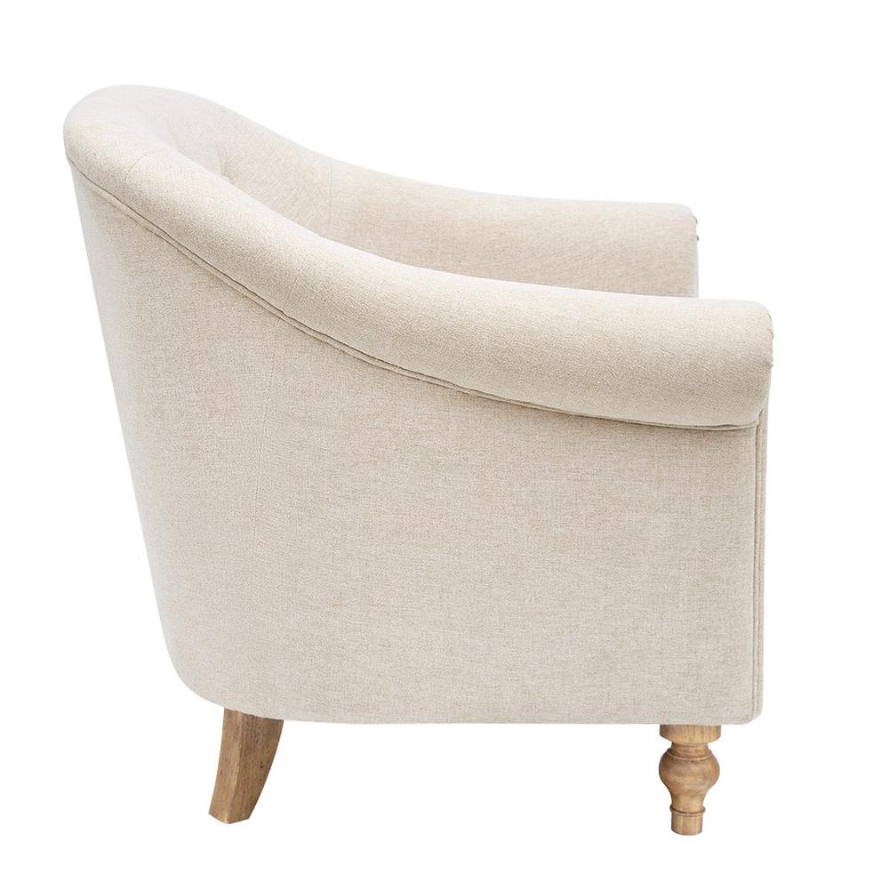 Martha Stewart Fayette Accent Chair - Tufted Armchair for Timeless Elegance