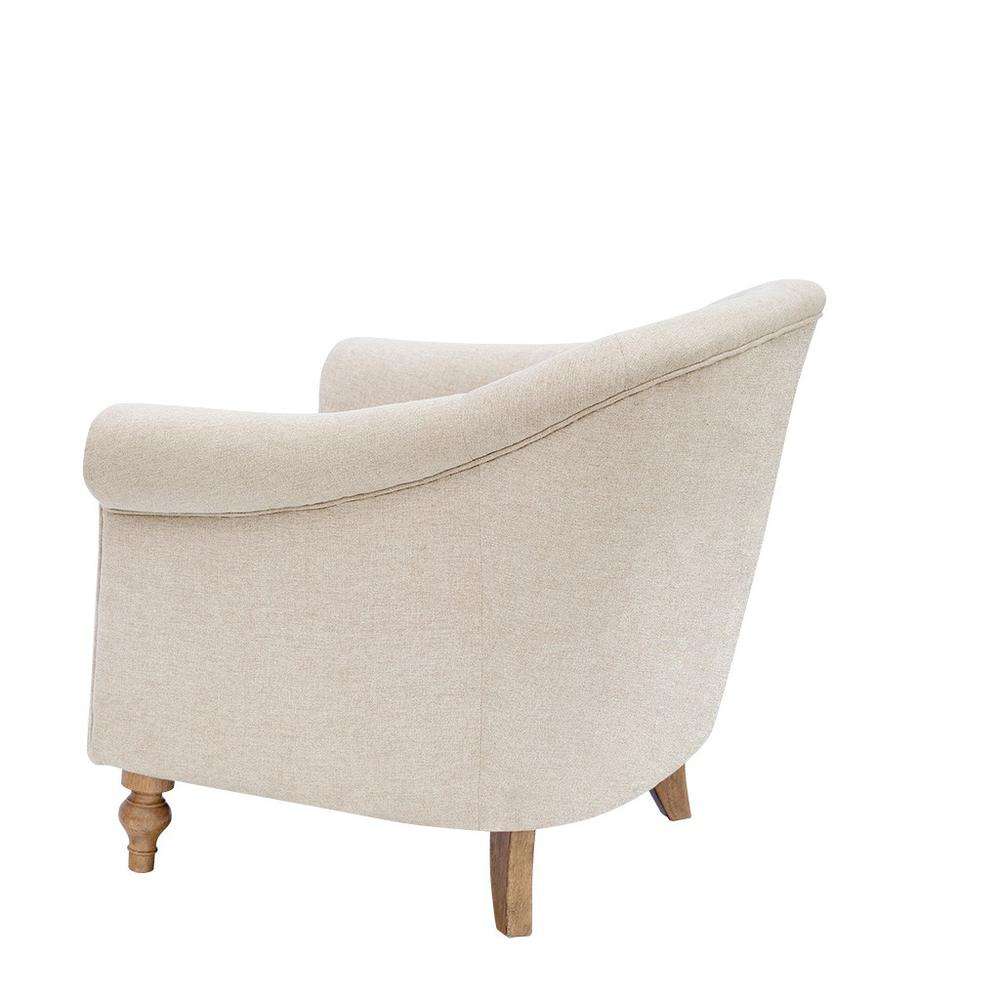 Martha Stewart Fayette Accent Chair - Tufted Armchair for Timeless Elegance