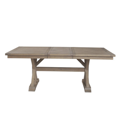 Arlo Dining Table - Rustic Solid Pine Wood with X Base Design