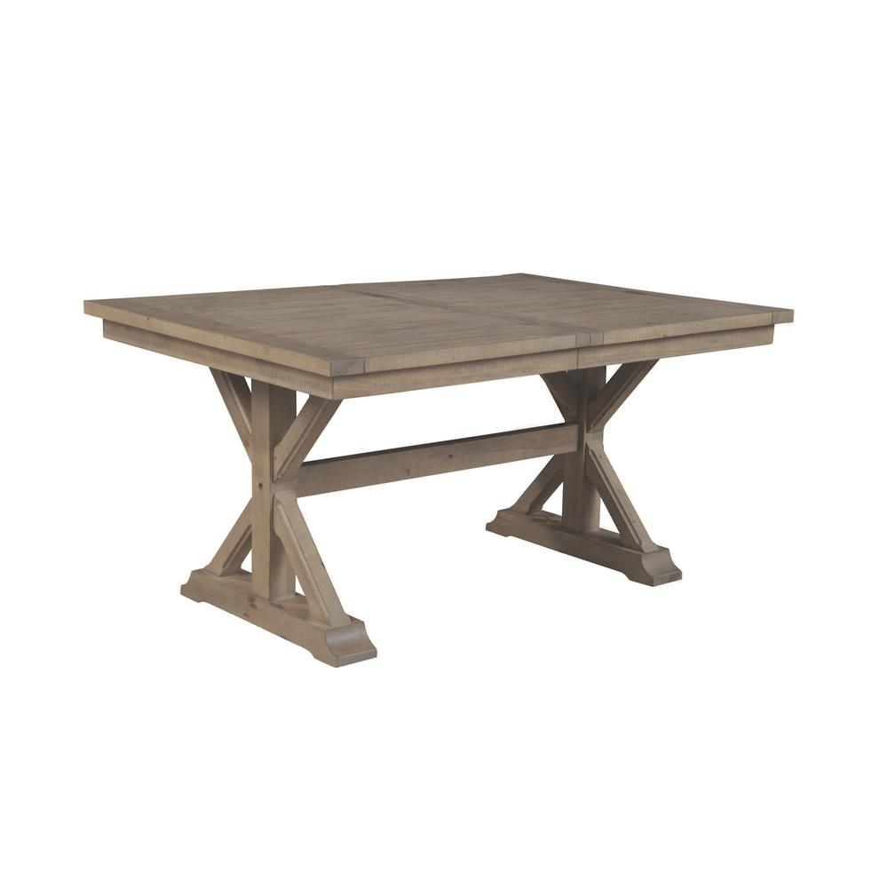 Arlo Dining Table - Rustic Solid Pine Wood with X Base Design