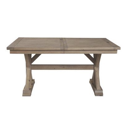 Arlo Dining Table - Rustic Solid Pine Wood with X Base Design