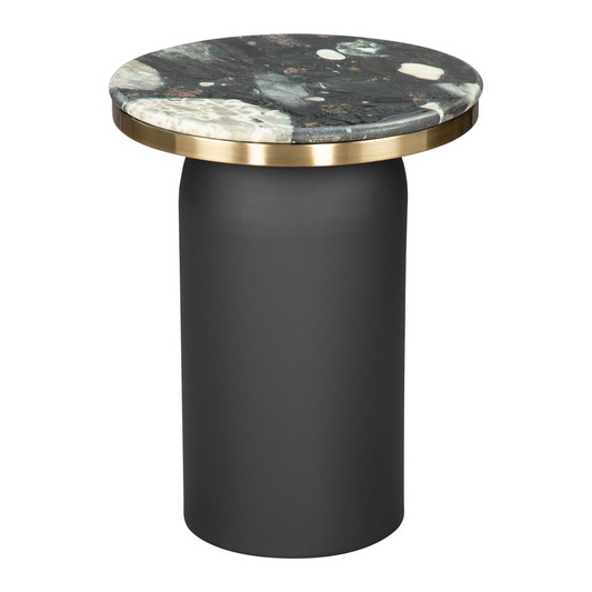 Luxor Side Table Multicolor - Modern Steel and Marble Design