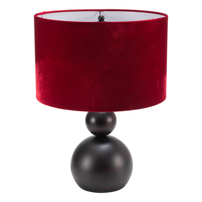 Shobu Table Lamp Red - Artistic Boho Design with Vintage Grandeur