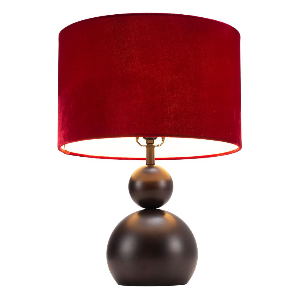 Shobu Table Lamp Red - Artistic Boho Design with Vintage Grandeur