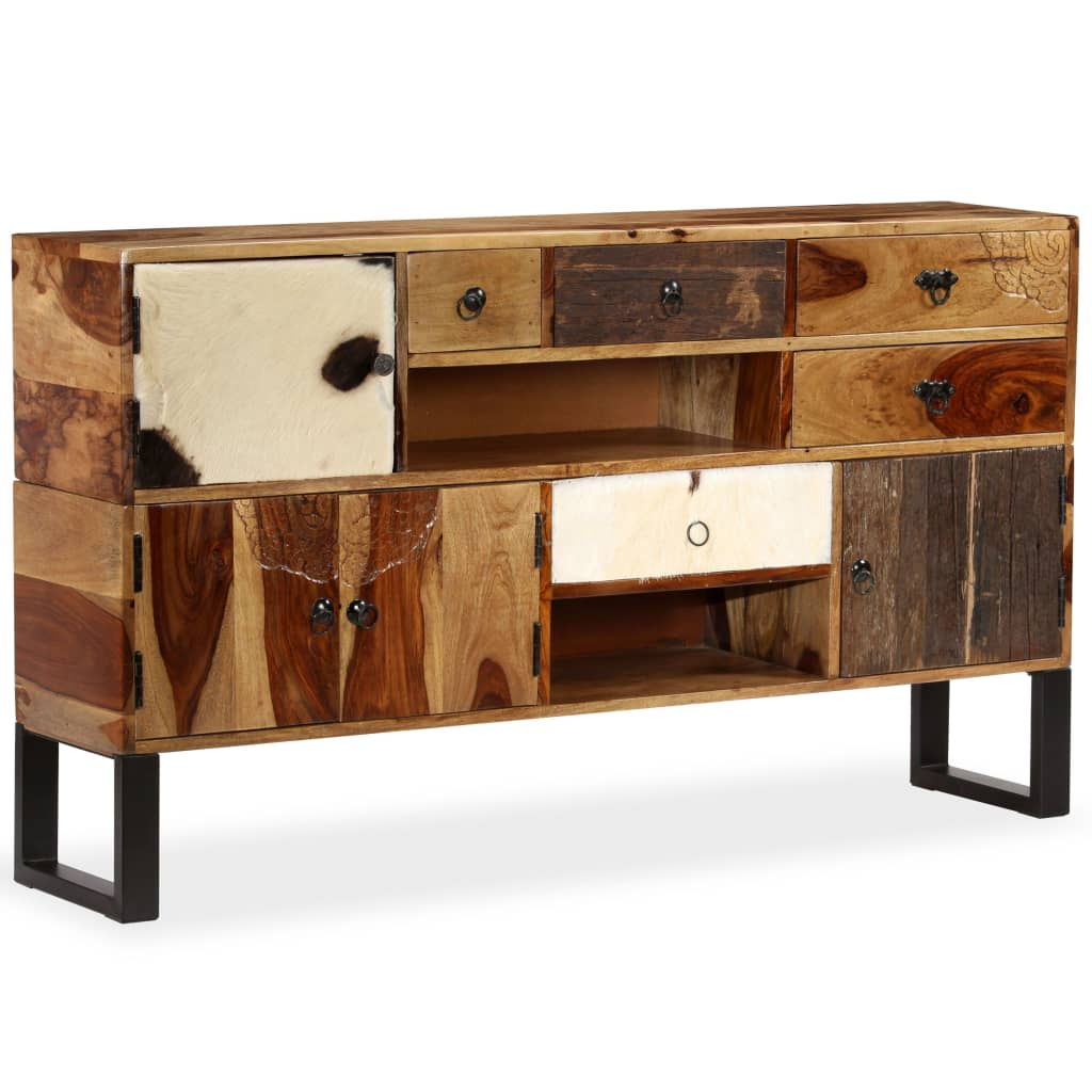 vidaXL Sideboard Solid Sheesham Wood 55.1"x11.8"x31.5"