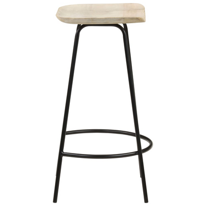 vidaXL Bar Stools 4 pcs Solid Mango Wood - Exquisite Craftsmanship and Beautiful Wood Grains