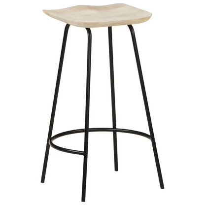 vidaXL Bar Stools 4 pcs Solid Mango Wood - Exquisite Craftsmanship and Beautiful Wood Grains