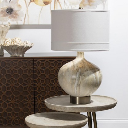 Sumner Table Lamp - 27.5" Ceramic and Metal Lamp for Interior Use