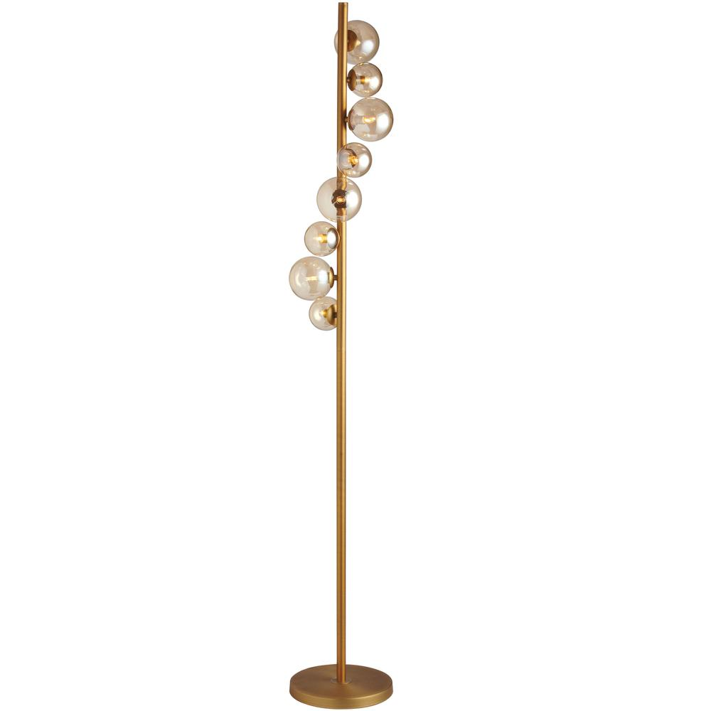 8LT Halogen Floor Lamp VB, Champagne Glass