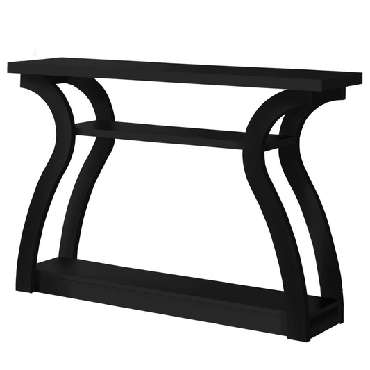 Stylish Black Accent Console Table - Perfect for Entryway, Living Room, or Bedroom