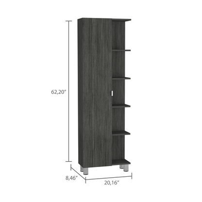 Venus Linen Cabinet - Smoky Oak | Modern Style and Ample Storage