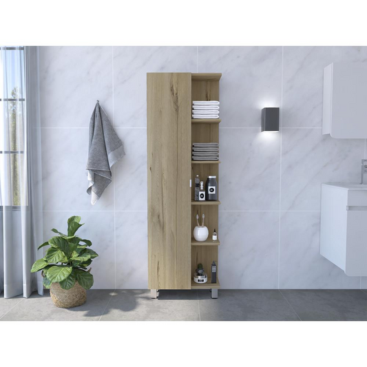 Venus Linen Cabinet - Light Oak | Modern Storage Solution