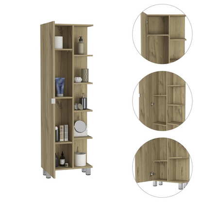 Venus Linen Cabinet - Light Oak | Modern Storage Solution