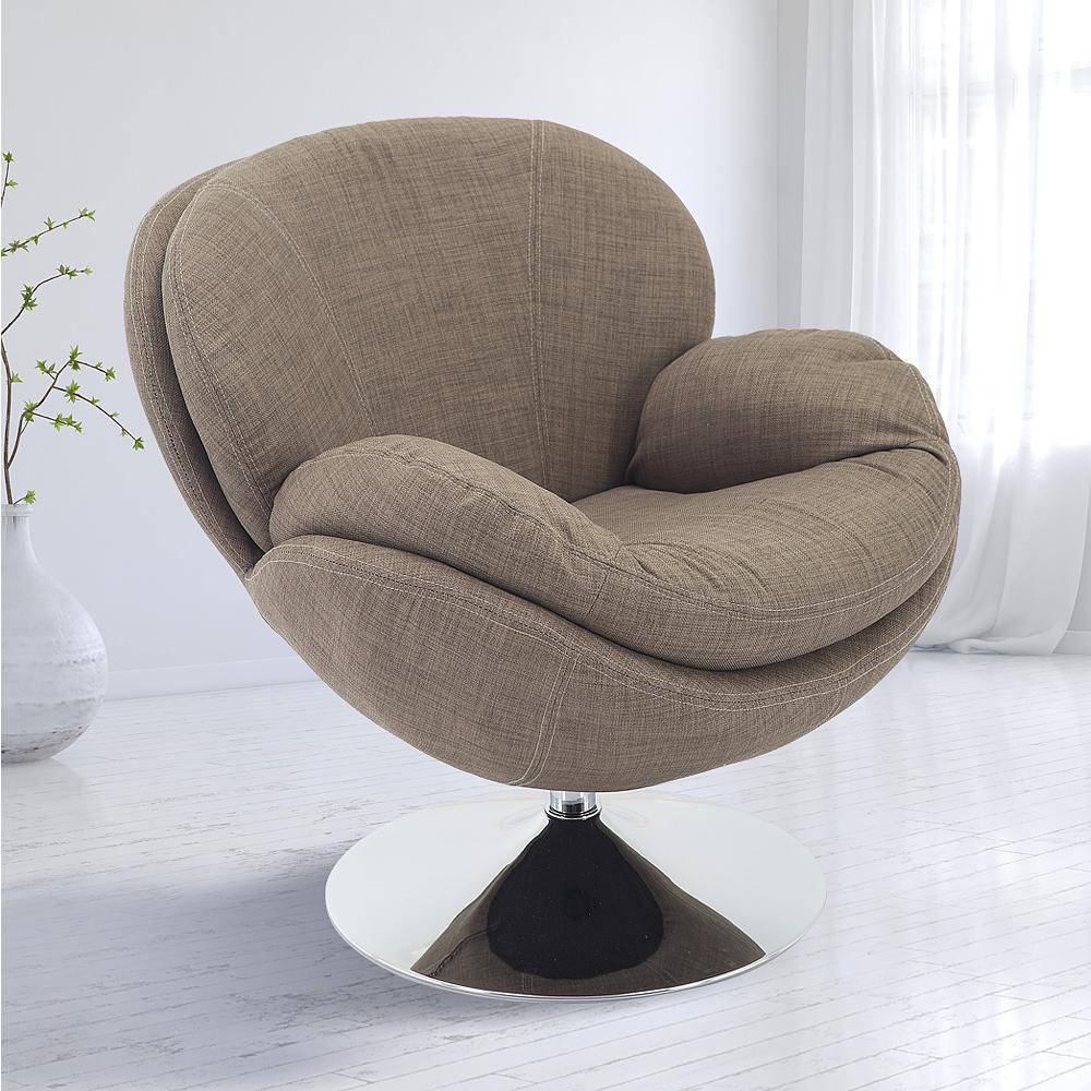 Relax-R™ Strand Leisure Accent Chair in Khaki Fabric - Comfort and Style Combined