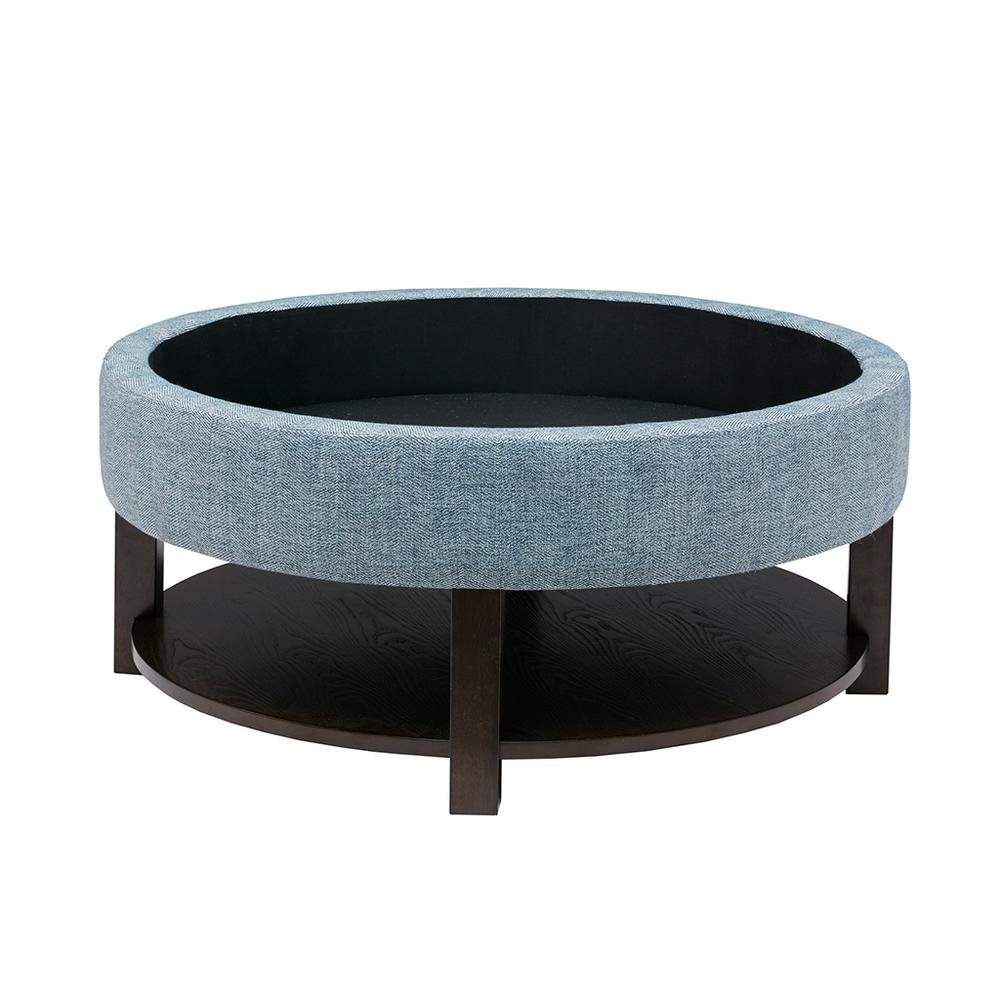 Miller Ottoman - Stylish Round Storage Ottoman with Ample Interior Space