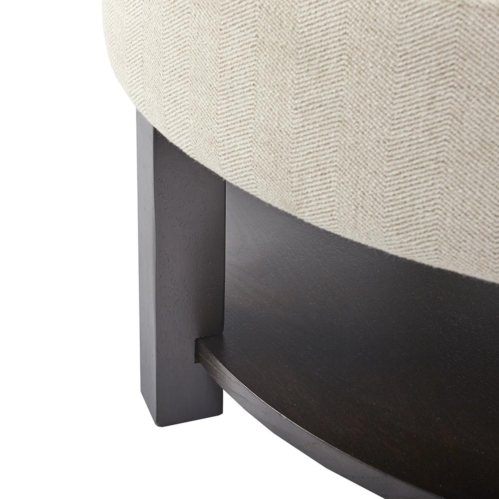 Miller Ottoman - Stylish Round Storage Ottoman with Ample Interior Space