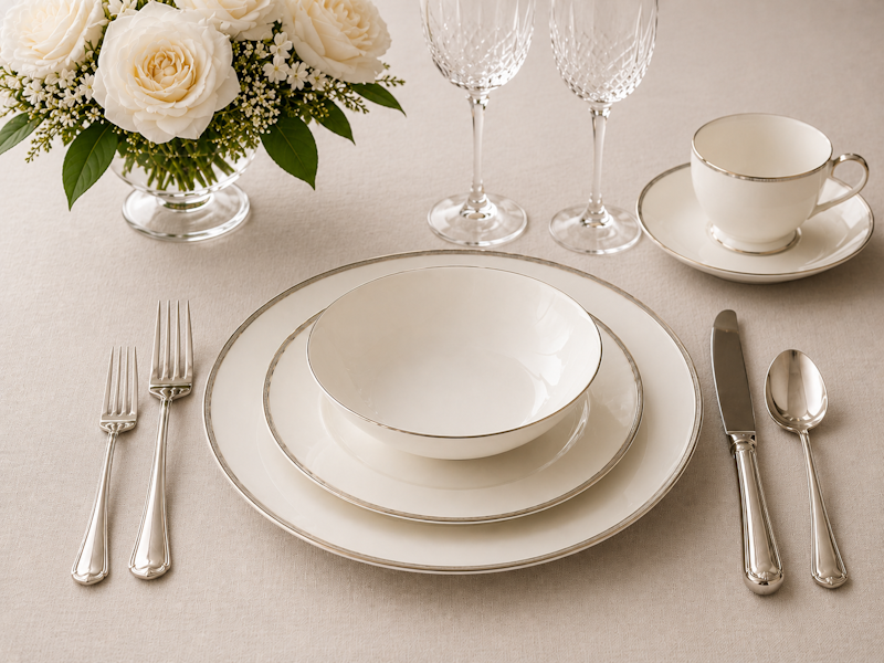 Elegant dinnerware set