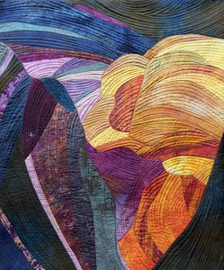 "Heart of the Canyon" by Barbara Behrmann, fabric artist
